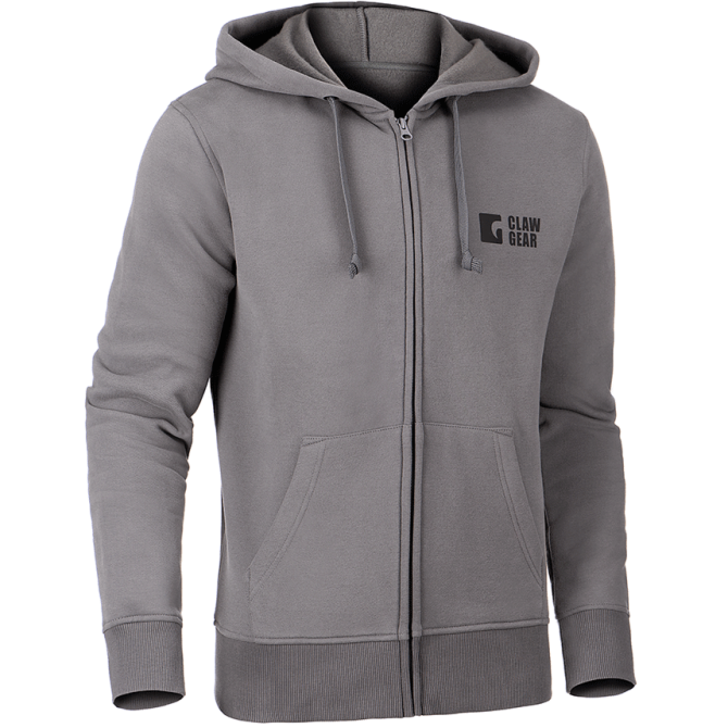 Claw Gear CG Logo Zip Hoodie - Wolf Grey