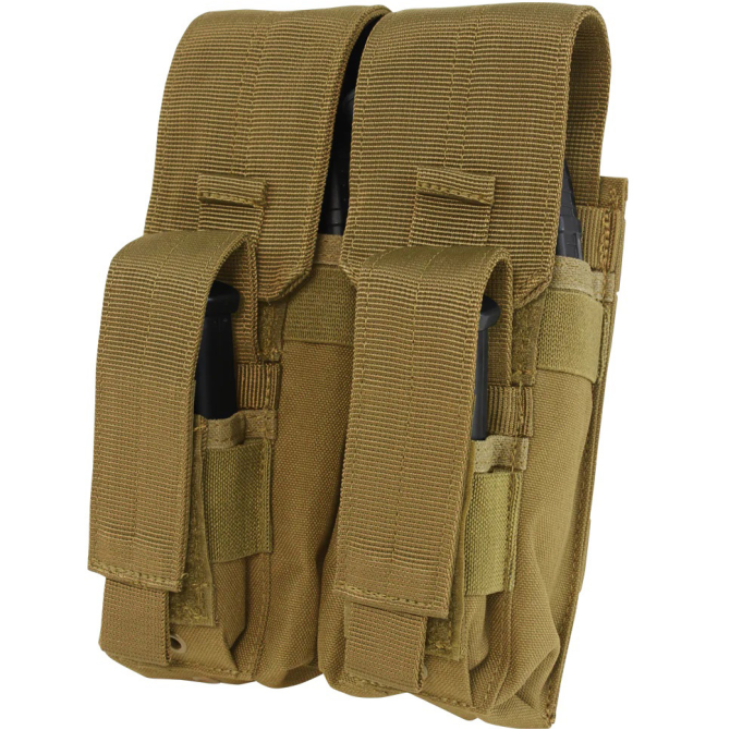 Condor Double AK Kangaroo Mag Pouch - Coyote Brown (MA71-498)