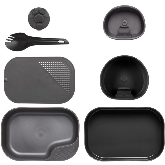 Wildo CAMP-A-BOX Complete Mess Kit - Black / Grey