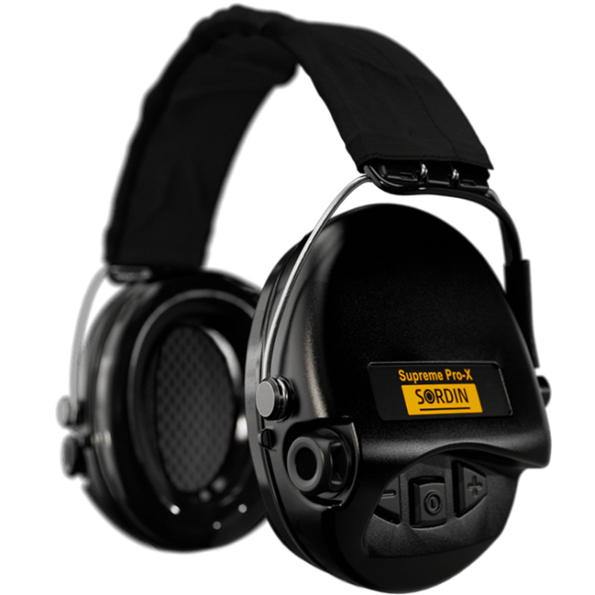 Sordin Supreme Pro-X Active Earmuffs - Black