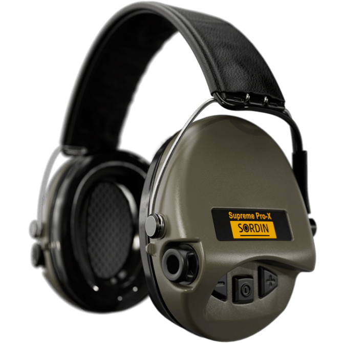 Sordin Supreme Pro-X Active Earmuffs - Olive