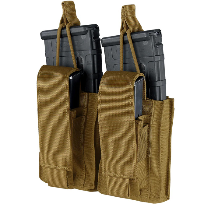 Condor Double Kangaroo Mag Pouch Gen 2 - Coyote (191232-498)