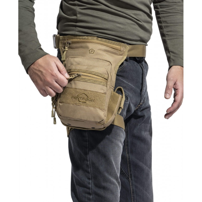 Pentagon Max-S 2.0 Thigh Pouch - Coyote (K16023-03)
