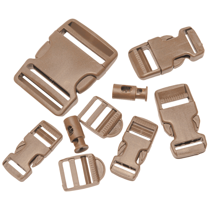 Mil-Tec Buckle Replacement Kit - Coyote (134580005)