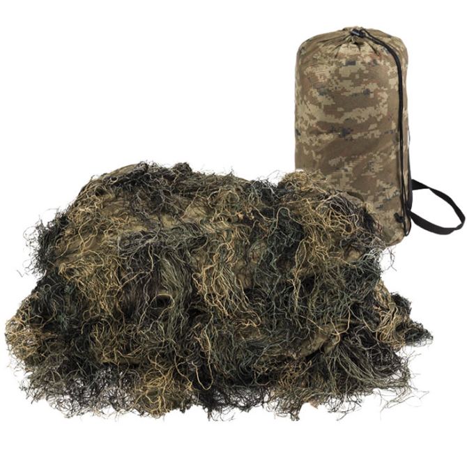 Mil-Tec Camouflage Anti Fire Ghillie Cover Pro 200x300 - Woodland (11962320)