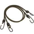 Mil-Tec Elastic Shock Cords With Hooks - 2pcs - Olive (15947001)