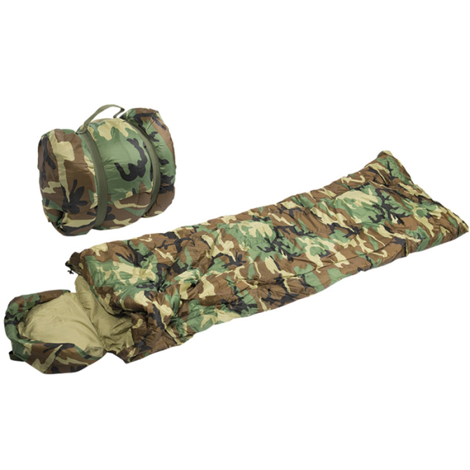 Mil-Tec Pilot Sleeping Bag - Śpiwór Mil-Tec Pilot - Woodland (14101020)