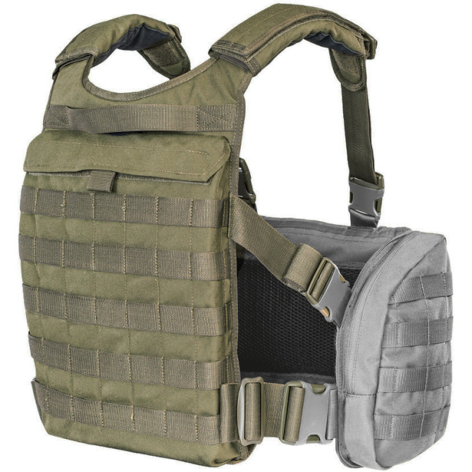 Tasmanian Tiger Trooper Back Plate Chest Rig Extension - Olive (7789.331)