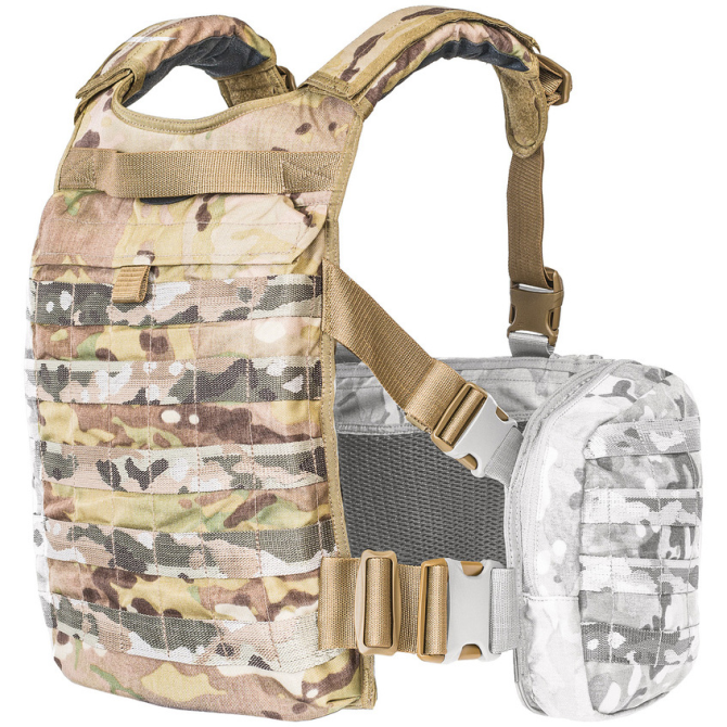 Tasmanian Tiger Trooper Back Plate Chest Rig Extension - Multicam (7873.394)