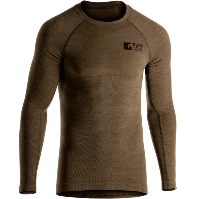 Claw Gear Merino Seamless Shirt Long Sleeve - Stonegrey Olive (39174)