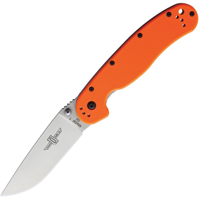 Ontario RAT-1 D2 Folder Silver Plain Orange - 8867OR