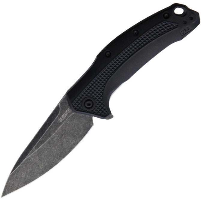 Kershaw Link Assisted Flipper Black Washed Knife (1776BWWM)