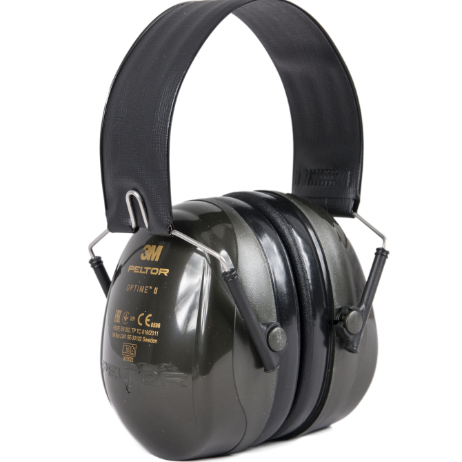 3M Peltor Optime II Passive Earmuffs - Olive (H520F-409-GQ)