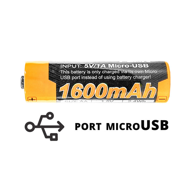 Akumulator Fenix USB ARB-L14U (14500 1600 mAh 1,5 V)