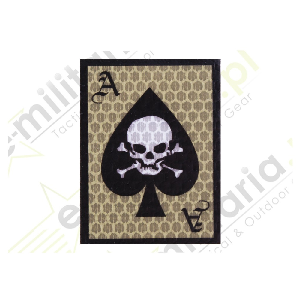 Vest Patches - You Get Two - Ace of Spades - Skull Flame Design