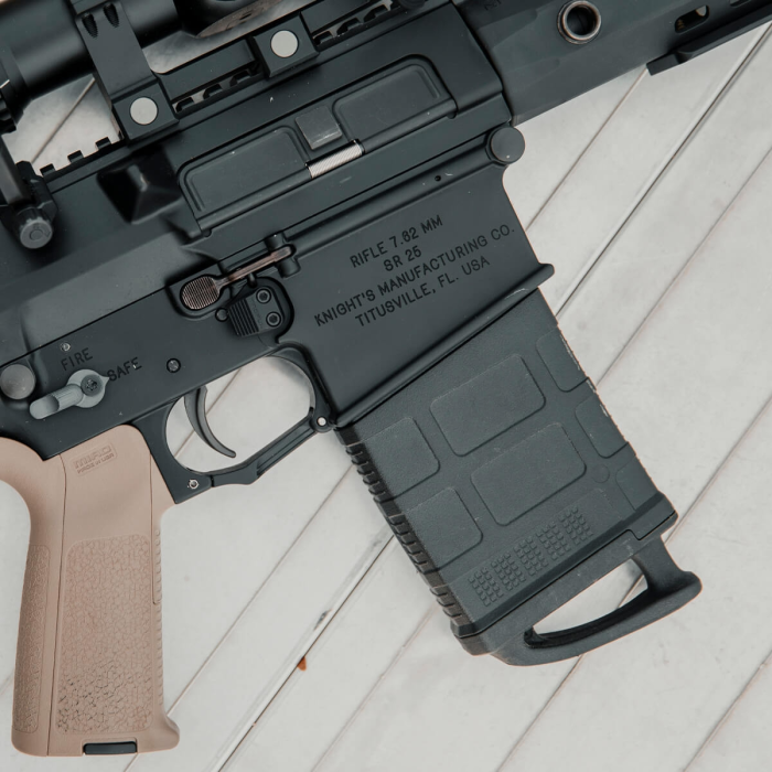 Mini Gun Series PVC Morale Patch: SR25K / Black 