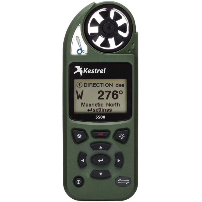 Kestrel 5500 Weather Meter Bluetooth LINK + Vane Mount  - Olive