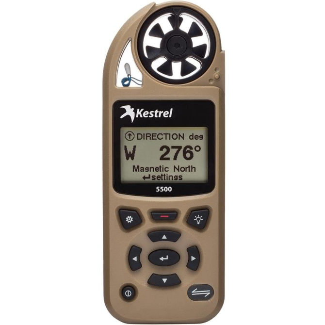 Kestrel 5500 Weather Meter Bluetooth LINK + Vane Mount  - Tan