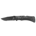 Ka-Bar Mule Black Folding Knife (3051) - Serrated Edge