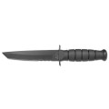 Ka-Bar Short Tanto Black Knife (1255) - Combo Edge